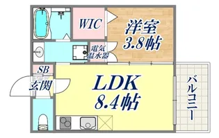 F Laxa SEAM【2階】の間取り