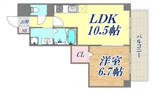 ESTANCIA元町【6階】の間取り