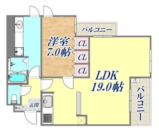 ケーズ・スクエア【5階】の間取り