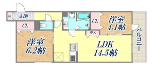 イルフォンターナ大田町【3階】の間取り