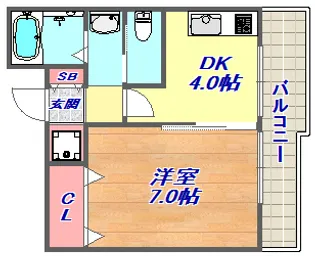 walk10minutes【3階】の間取り