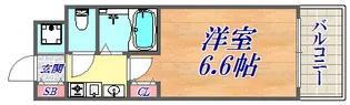 エステムコート新神戸エリタージュ【2階】の間取り