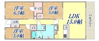 ワコーレシティ神戸元町【5階】の間取り