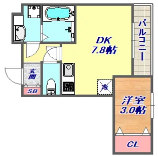 Audrey【3階】の間取り