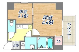 エヌエムスワサントアン【5階】の間取り