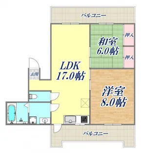 丸山ビル【8階】の間取り