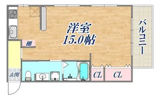 マンション石﨑【4階】の間取り