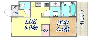 マンション甲陽【3階】の間取り