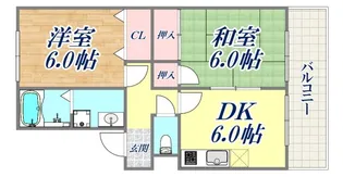 クレスト晴雅【1階】の間取り