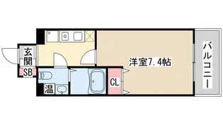 ベルトピア門口【8階】の間取り