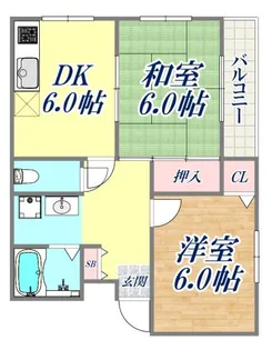 メープルハイツ【3階】の間取り