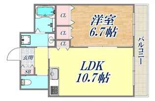 エイジングコート有馬【4階】の間取り