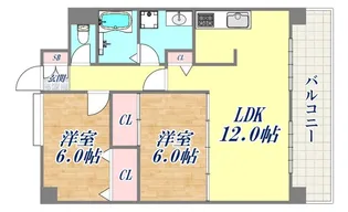 サントピア須磨【10階】の間取り
