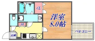 ファステート神戸ティアモ【9階】の間取り