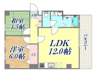 ポコアポコ本山ハウス【4階】の間取り