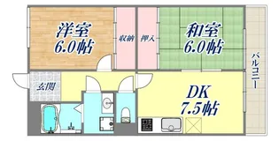 親王塚1番館【2階】の間取り