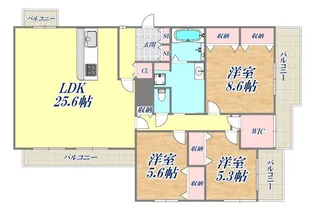 ドムス芦屋【2階】の間取り