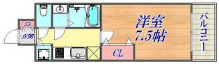 アドバンス三宮グルーブ【2階】の間取り