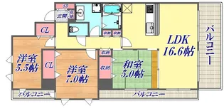 アーバネックス三宮磯辺通【2階】の間取り