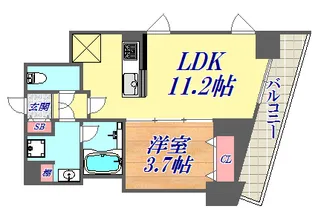 ファルマシアントアロード【6階】の間取り