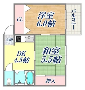 OJIパークハイム【1階】の間取り