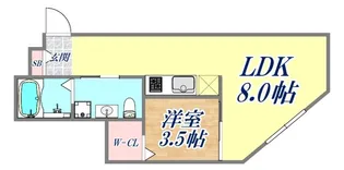 FlowerGarden KOBE【1階】の間取り
