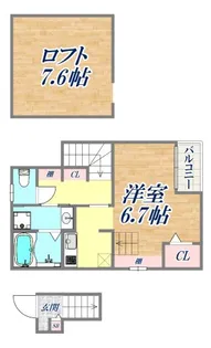 あんしん+東垂水【2階】の間取り