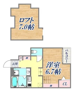 1Kの間取り画像