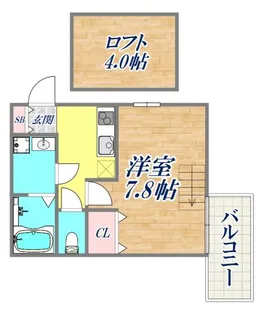 KTIレジデンス魚崎【2階】の間取り