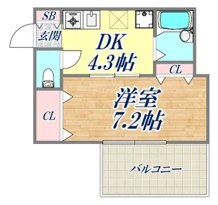 JKハイツ【1階】の間取り