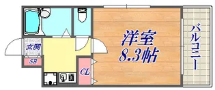 プレジオ春日野【1階】の間取り