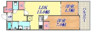 エスコートみなと元町海岸通【15階】の間取り
