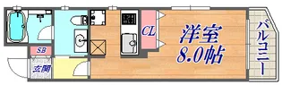 ヴィータ塚本通【8階】の間取り
