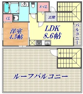 カトル神戸元町【3階】の間取り