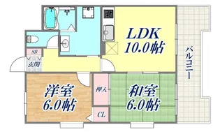 アヴァンセ岡本【2階】の間取り