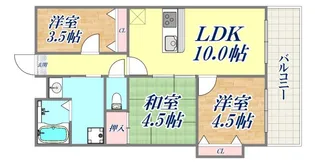 ワコーレグラン兵庫【7階】の間取り