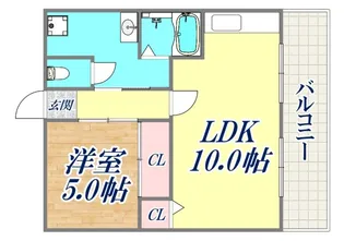 庄山マンション【4階】の間取り