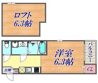 Casa di mare KOBE【2階】の間取り