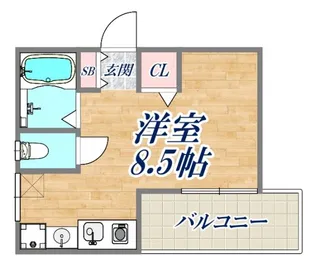 フィオーレ鷹取町【3階】の間取り