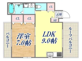 呉ビル【4階】の間取り