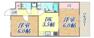 マリンクレール野田【1階】の間取り