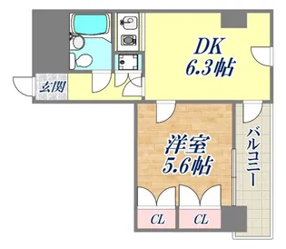 イトーピア栄町通【7階】の間取り