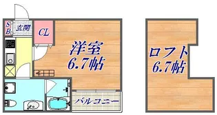 1Kの間取り画像