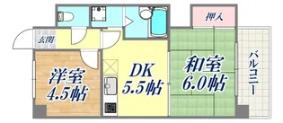 フェイス神戸【4階】の間取り