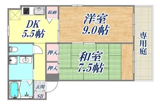 シャルマン岩屋【3階】の間取り