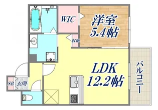 レ ジェモー 中郷【3階】の間取り