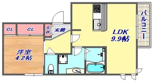 ディアコート【3階】の間取り