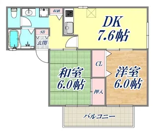 メゾンドファミーユ(長田区)【1階】の間取り