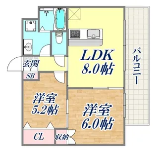 サンクラッソ垂水五色山【3階】の間取り