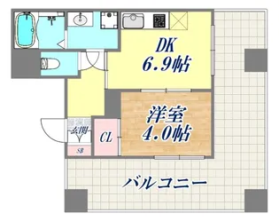 リアンジェ兵庫本町【11階】の間取り